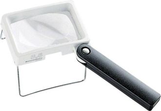 Eschenbach Porzellan Group 2034 Lente dingrandimento portatile Ingrandimenti: 3.5 x Lente: (l x l) 75 mm x 50 mm Bianco, Nero