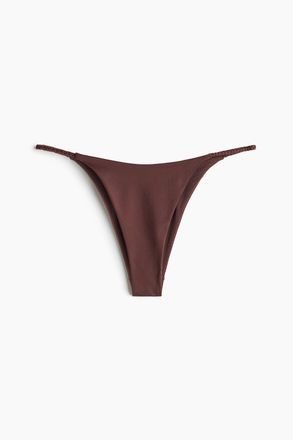 H&M Tanga-Bikinihose Brazilian - Dunkelbraun