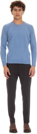 Drumohr Brushed Wool Garzata Crewneck Sweater