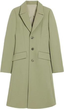 Ami single-breasted wool coat - women - Virgin Wool - 38 - Green
