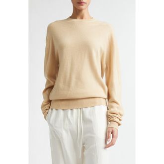 Toteme Classic Cashmere Crewneck Sweater in Pale Apricot at Nordstrom, Size X-Small