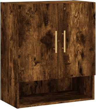 vidaXL Armario de pared madera de ingeniería roble ahumado 60x31x70 cm Vidaxl