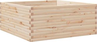 vidaXL Jardinera De Madera Maciza De Pino 110x110x46 Cm Vidaxl
