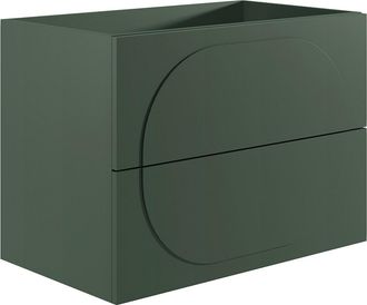 Vente-Unique Mueble bajo lavabo suspendido - Verde - 80 cm - VUTOMA