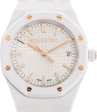 Audemars Piguet Royal Oak Automatic White Dial Ladies Watch 77350CB.OO.1266CB.01