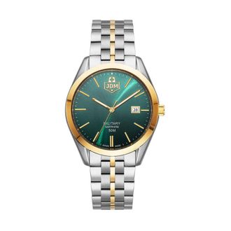 JDM Military Interlaken Gents Green Dial Mens Watch JDM-WG023-06
