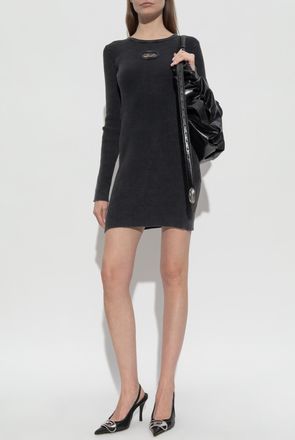 Diesel Dress M-ANCHORAGE-LS, Womens, Black
