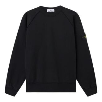 Stone Island 6100041 Oversized Crewneck Sweatshirt Black L1S156100041S0051V0029