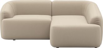 Inosign Ecksofa »Nergal, kompakte Stellmasse, Breite 216cm, organisches Design, L-Form« Modernes Design, schlichte Optik, stilvoller Blickfang im Wohnzimmer