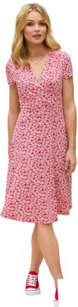 Joe Browns Stretch Knit Faux Wrap Dress in Americana Ditsy Floral at Nordstrom, Size Large