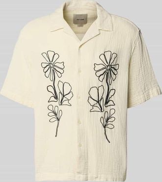 Only & Sons Relaxed Fit Freizeithemd aus reiner Baumwolle Modell JACKSON in Offwhite, Gr&ouml;&szlig;e XXL