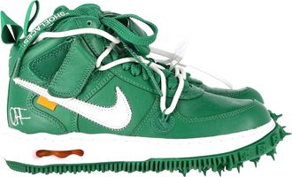 Off-white Nike Air Force 1 Mid x Off-White Sneakeres in Green Leather