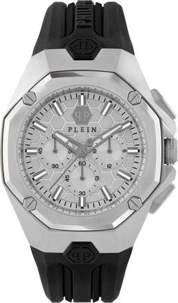 Philipp Plein Octagon Horloge - Heren - Horloges - Grijs - ONE Size - Accessoires