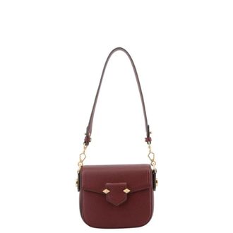 Pourchet Petit trotteur - Dames - Schoudertassen - Rood - ONE Size - Leer - Tassen