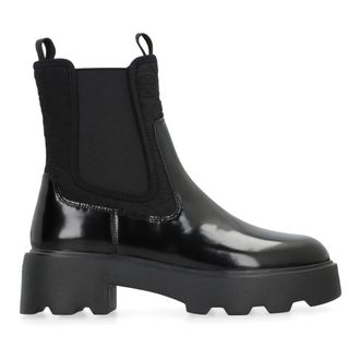 Tory Burch Tory Burch, Chelsea Boots, female, Black, Size: 10 US T Monogram Chelsea Lug Boot