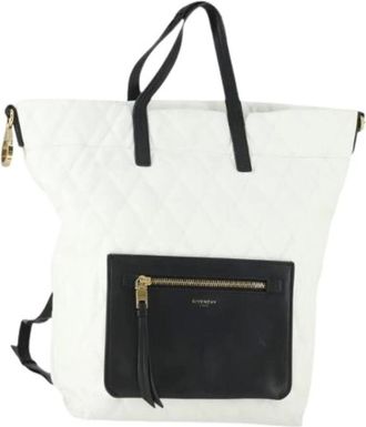 Givenchy Pre-owned Backpacks, female, White, Size: ONE SIZE Pre-owned Leather Backpack