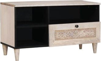 vidaXL TV Units with Drawer White 80 x 33 x 46 cm Engineered wood vidaXL