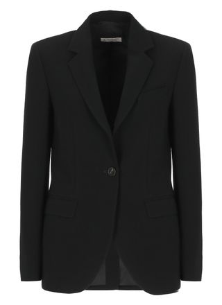 Alberto Biani Black Notched Lapel Single-Breasted Tailored Jacket