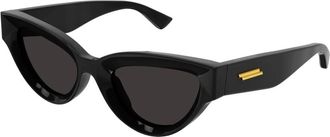 Bottega Veneta Cat-eye Zonnebril - Dames - Zonnebrillen - Zwart - 53 MM - Accessoires