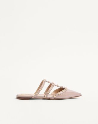 Valentino Garavani Rockstud Patent-Leather Mule Wo