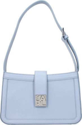 Karl Lagerfeld Light Blue Leather Shoulder Womens Bag
