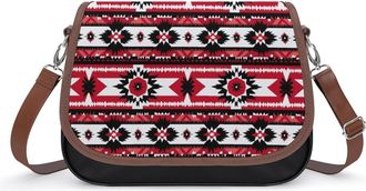 Generic Indians Aztec Print Crossbody Bags for Women Shoulder Messenger Bag Purse Handbags