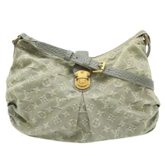 Louis Vuitton Pre-owned Cross Body Bags, female, Green, Size: ONE SIZE Pre-owned Monogram Denim Shoulder Bag