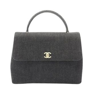 Chanel Pre-owned Coco Mark Denim Handbag - Dames - Pre-owned - Zwart - Maat: ONE Size Denim