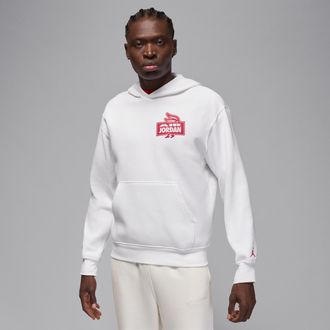 Nike Jordan Mens Jordan AJ8 Fleece Pullover in White | IQ6981-100