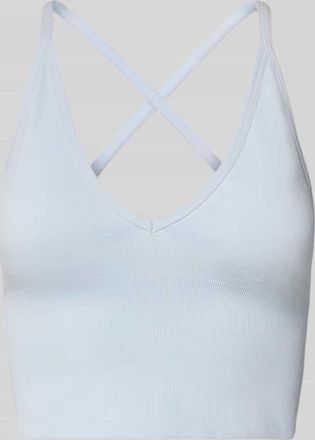 Aim'n Crop Top mit &uuml;berkreuzten Tr&auml;gern in Hellblau, Gr&ouml;&szlig;e XL
