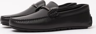 Boss Orange by Hugo Boss Mens Noel Loafers in Black Leather - Size UK 9
