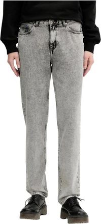 Karl Lagerfeld Jeans, Dames, Grijs, W27 L32, Katoen, Mom Jeans