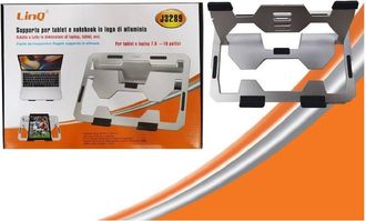 Trade Shop Trade Shop - Soporte De Soporte De Base De Aluminio Ajustable Para La Tableta Pc Notebook 7.9-19 j3289