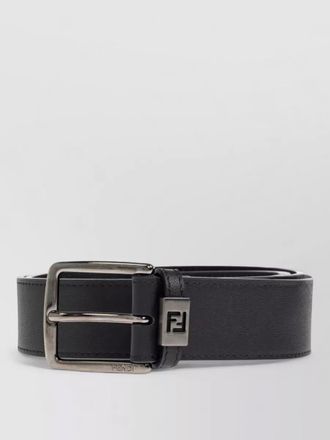 Fendi leather belt ff logo smooth finish