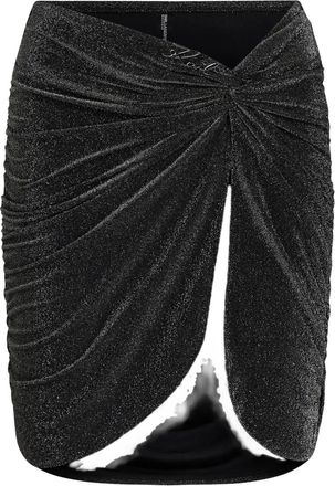 Karl Lagerfeld Gonna metallizzata - Nero