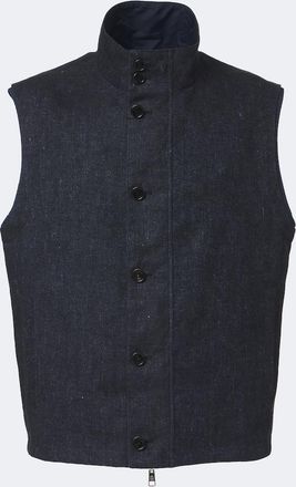 Dunhill Chaleco de lino reversible