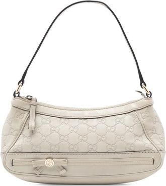 Gucci Borsa a spalla Guccissima Mayfair 2016-2025 - Bianco