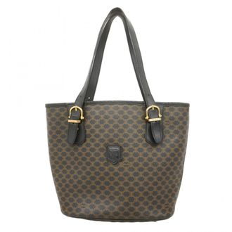 Celine Black Brown Pvc Tote Bag (Pre-Owned)