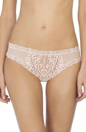 Natori Feathers Lace Hipster in Cameo Rose at Nordstrom, Size Medium