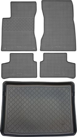OEM Juego De Alfombrillas De Goma Para Coche Y Maletero Para Mercedes Clase B W247 Sports Tourer Van (5 Puertas) A Partir De Enero De 2019