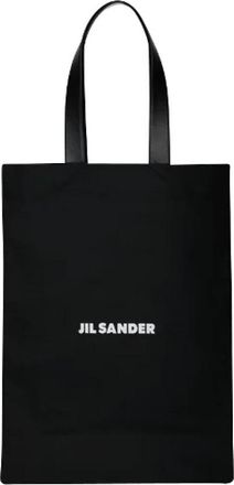 Jil Sander Tote Bag Book - Heren - Shoppers - Zwart - ONE Size - Katoen - Tassen