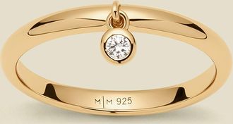 Made by Mary CZ Poppy Drop Ring