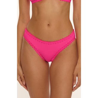BECCA by Rebecca Virtue Bella Hipster Bikini Bottoms in Strawberry at Nordstrom, Size X-Small