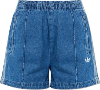 adidas Dames, Korte broeken, Blauw, Maat: XS Denim