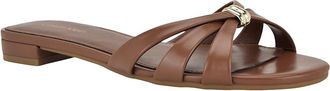 Calvin Klein Petula Womens Sandals Medium Brown : 8.5 M, Faux Leather