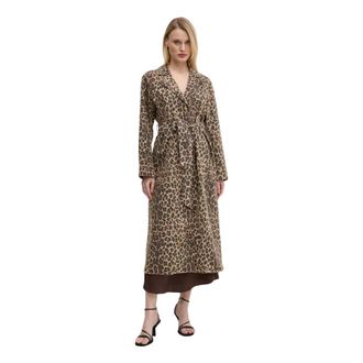 Never Fully Dressed Lucia Jas - Dames - Jas met riem - Bruin - L - Katoen - Jassen