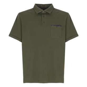 Barbour Three Buttons Polo Shirt - male - Barbour - Polo Shirts - Green - XL - Tops