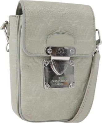 Louis Vuitton Pre-owned Cross Body Bags, female, Gray, Size: ONE SIZE Pre-owned Vintage Monogram Shoulder Bag