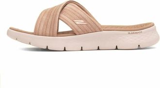 Skechers GO Walk Flex Sandal - Impressed - Dames - Sport - Beige - Maat: 40 EU Vinyl