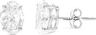 Vir Jewels 1.50 cttw Oval Lab Grown Diamond Stud Earrings in 14K Gold With Push Backs For Women